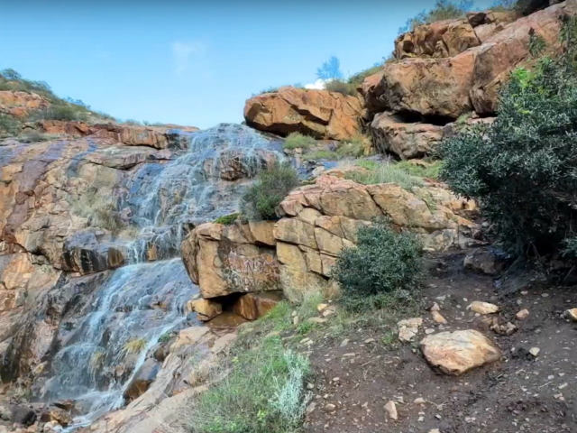 The Ensenada Waterfall is UNREAL after heavy rains!