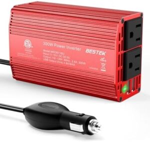 BESTEK Power Inverter DC 12V to AC 110V – 300W