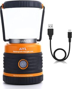 LED Camping Lantern Rechargeable, 1800LM, 4 Light Modes, 4400mAh Power Bank
