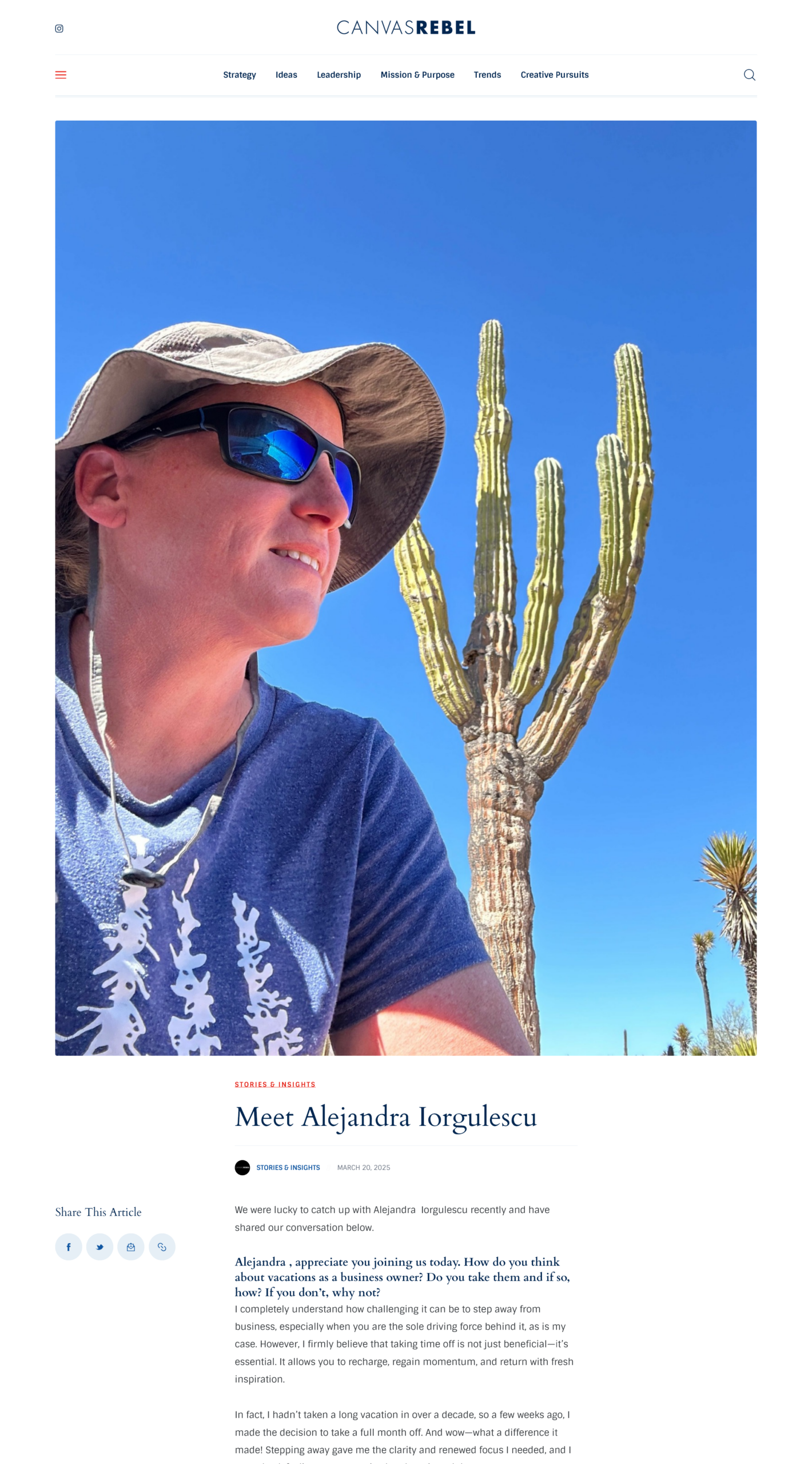 CanvasRebel Magazine Interview