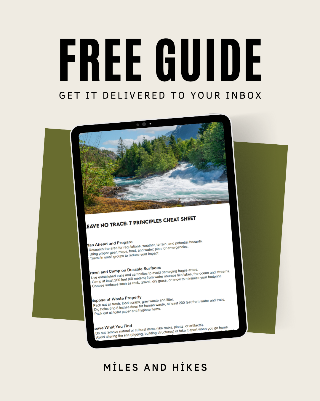 Leave No Trace Cheat Sheet