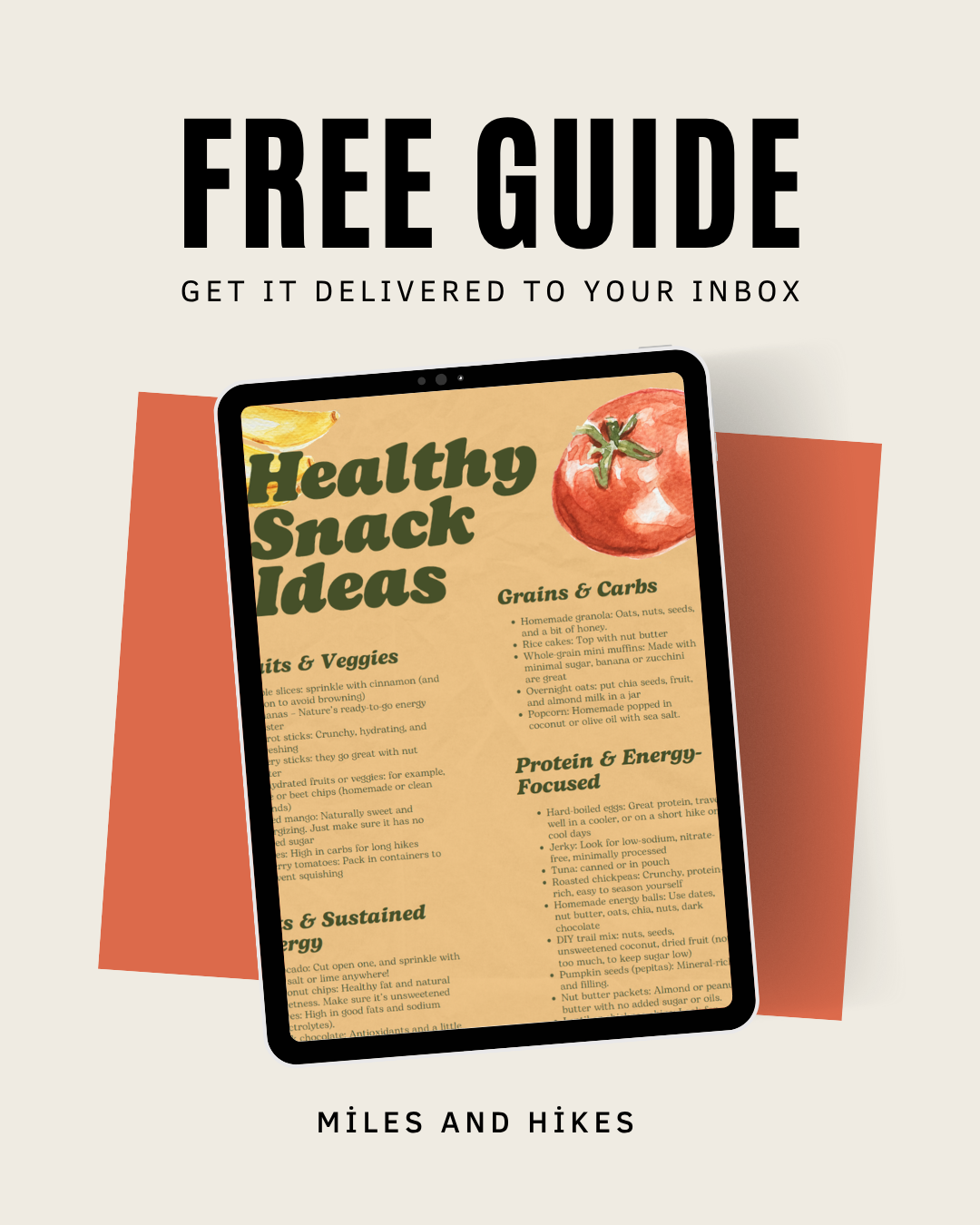 Healthy Snack Ideas Checklist